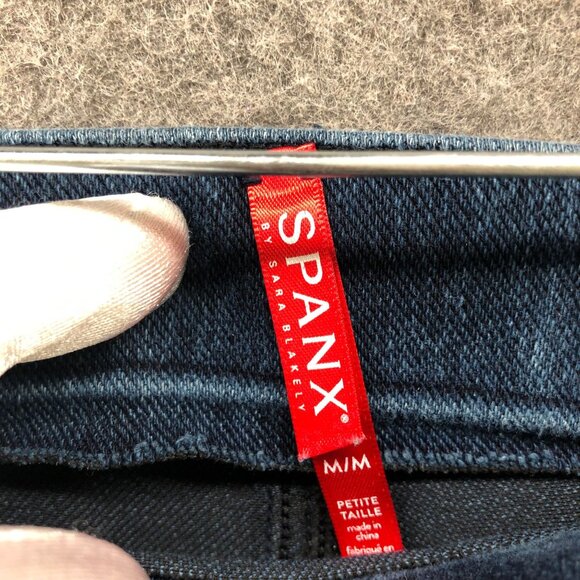 Spanx Jean-Ish Ankle Leggings Womens MP Blue Pull On Jegging Mid Rise - Picture 5 of 11
